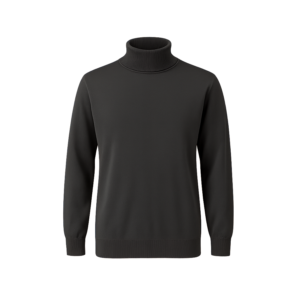 Rollkragen Pullover Dunkelgrau