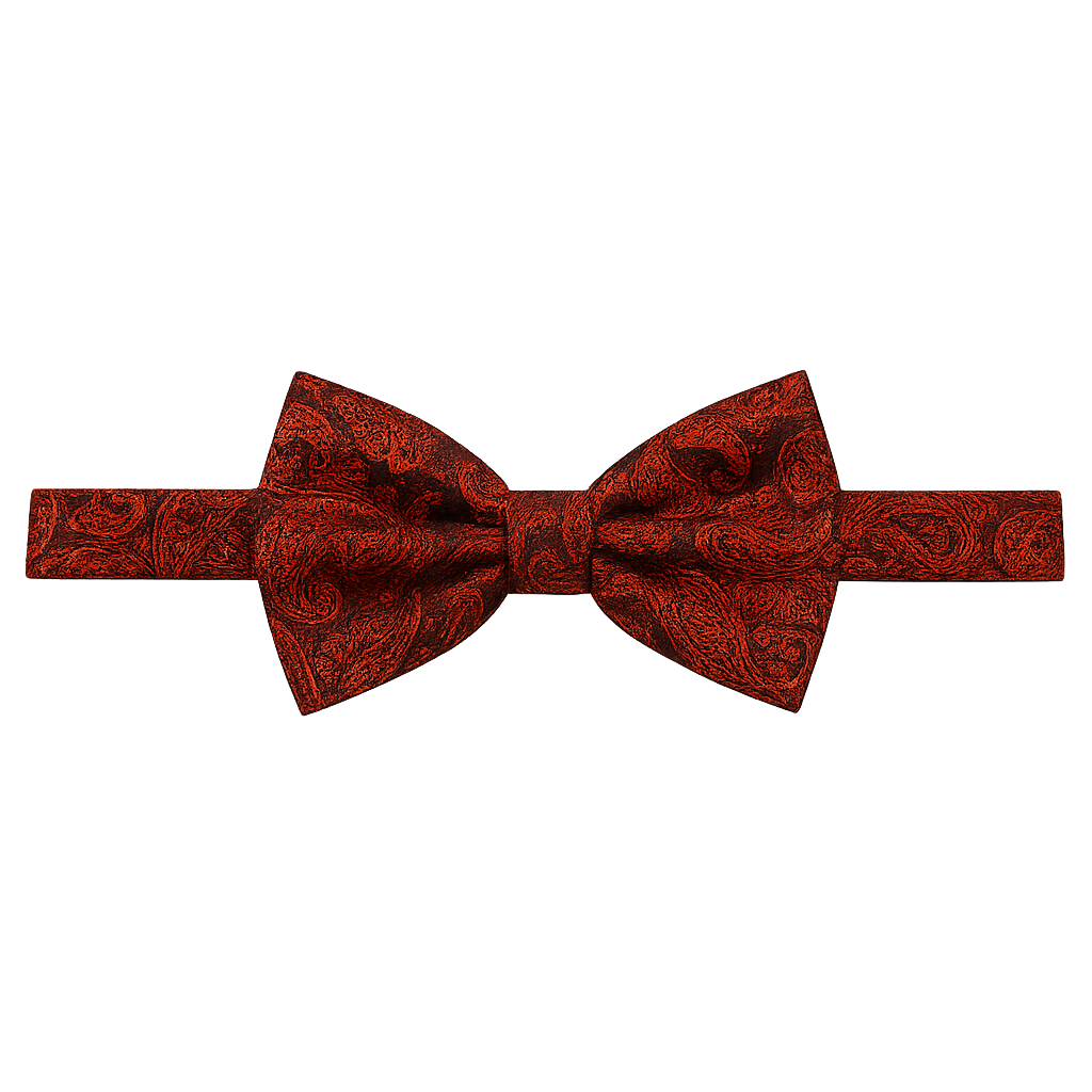 Rote Fliege mit Muster