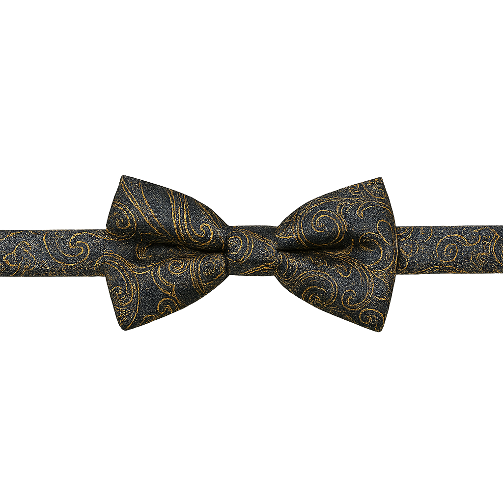 Marineblaue Fliege mit Muster