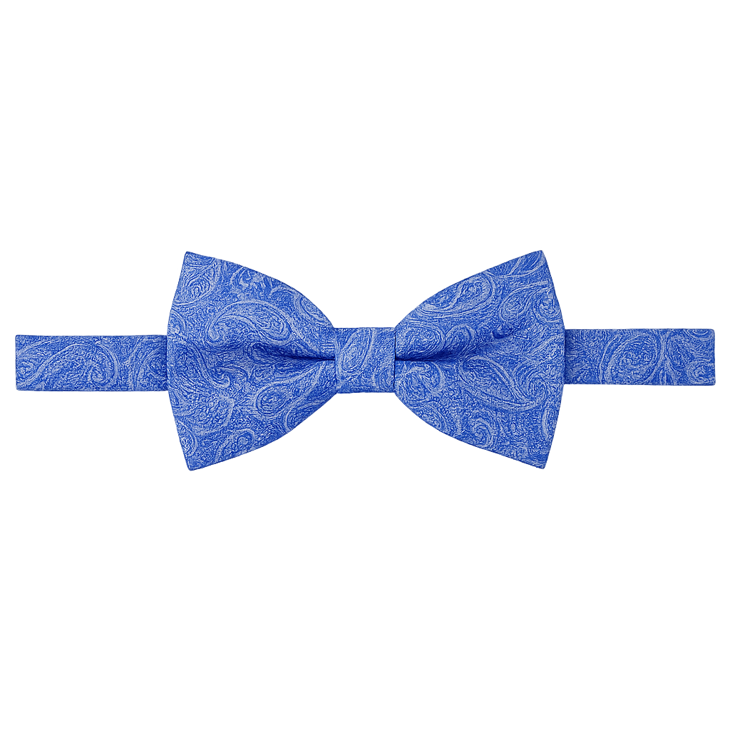 Hellblaue Fliege mit Muster