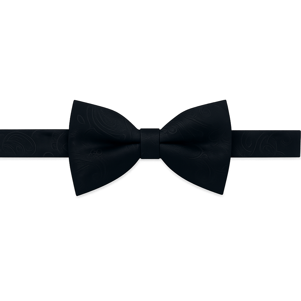 Schwarze Fliege mit Muster