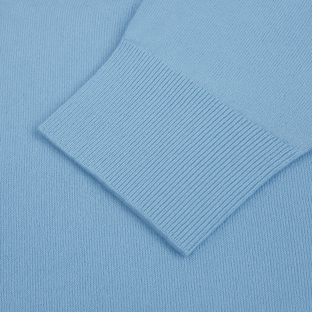 Rollkragen Pullover Hellblau