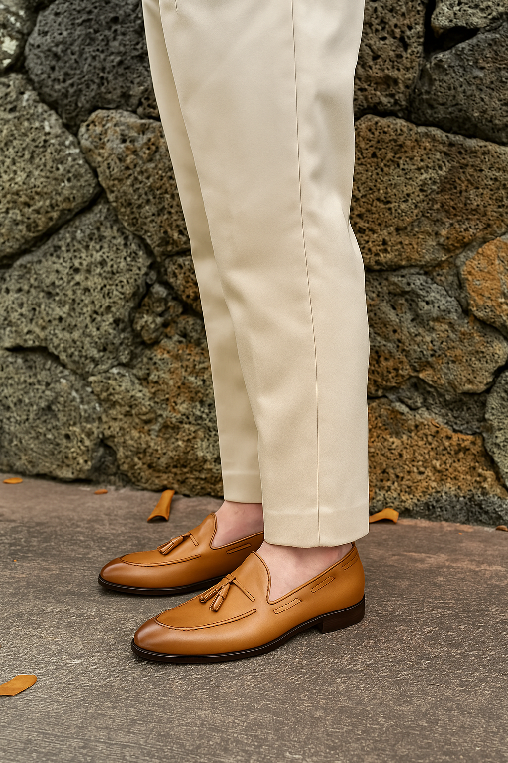 Loafer Schuhe Hellbraun