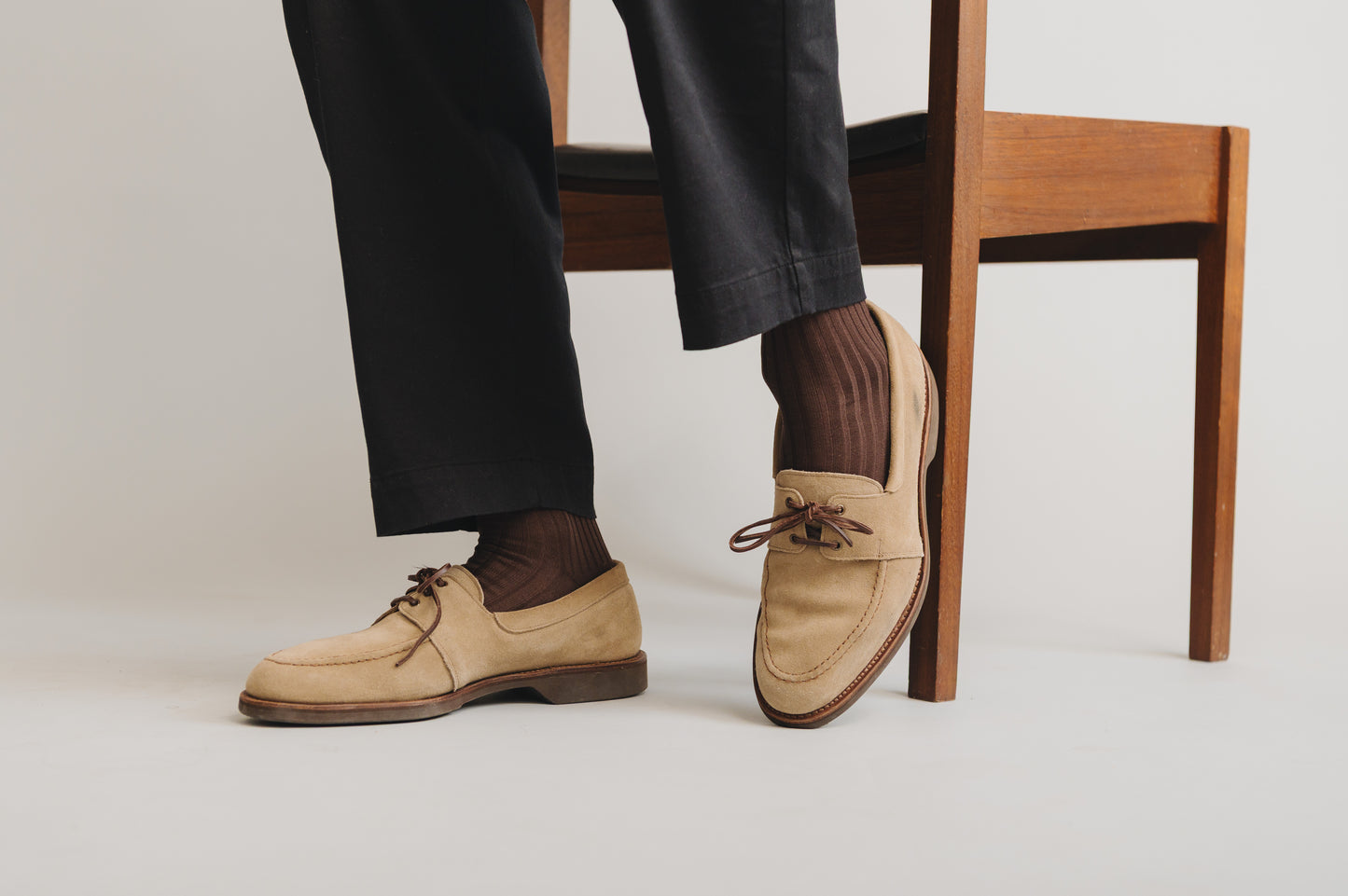 Herrensocken Haselnussbraun