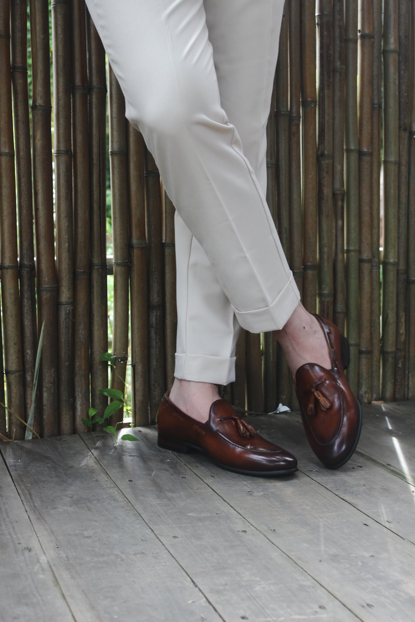 Loafer Schuhe Kastanienbraun