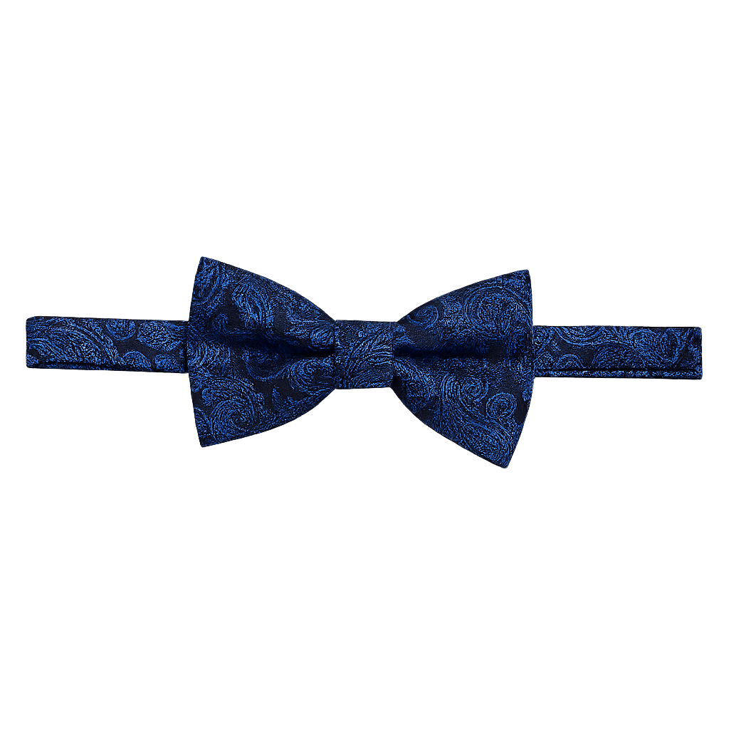 Navy blue bow tie