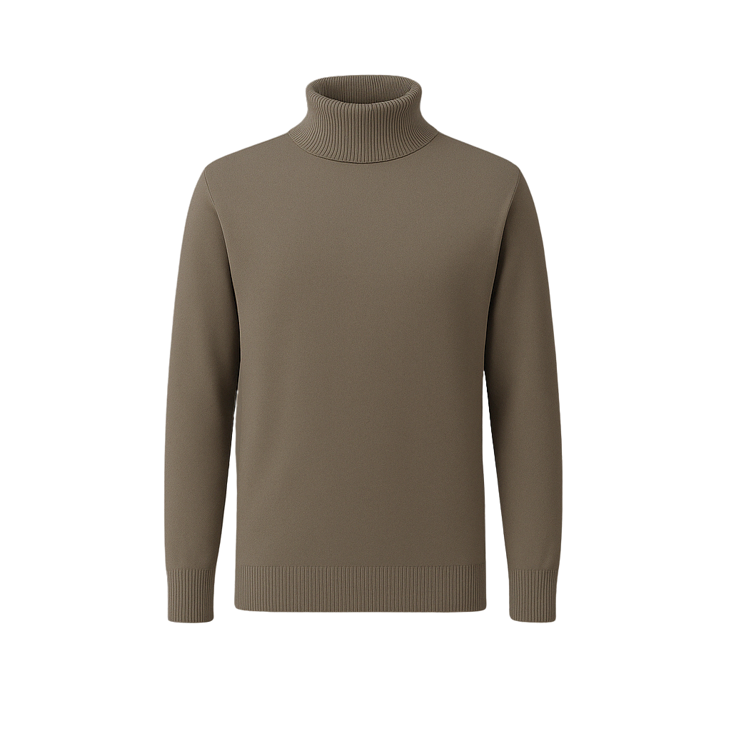 Turtleneck Sweater Taupe Grey – Style Comfort Be a Gentleman