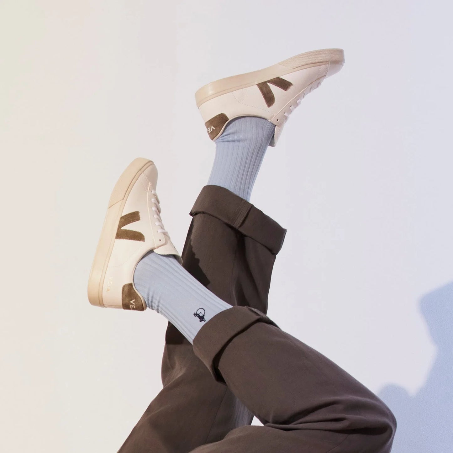 Herrensocken Hellblau