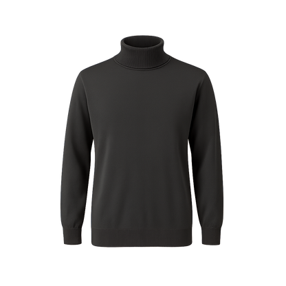 Rollkragen Pullover Dunkelgrau