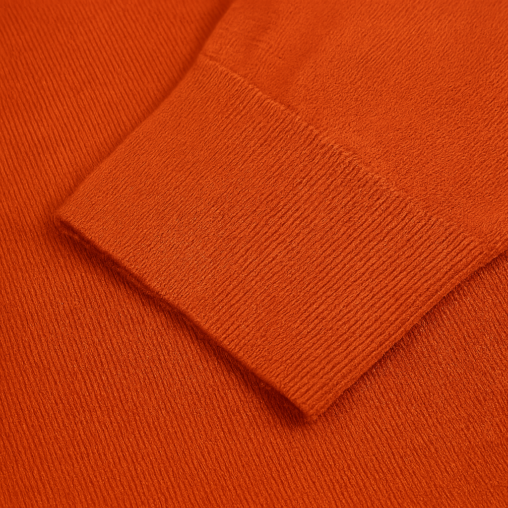 Rundhals Pullover Orange