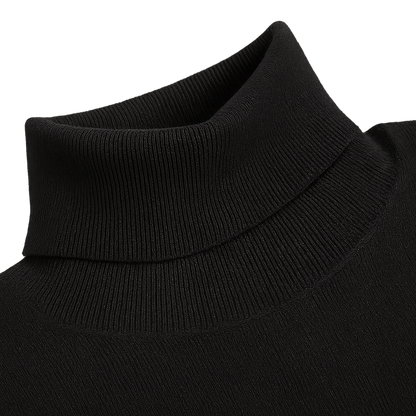 Rollkragen Pullover Schwarz