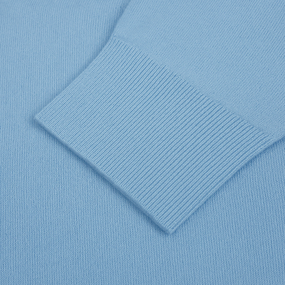 Rollkragen Pullover Hellblau